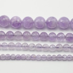 Jade violet Rond facette 10mm x 6pcs