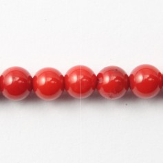Bamboo sea red tint Round 12mm x 1pc