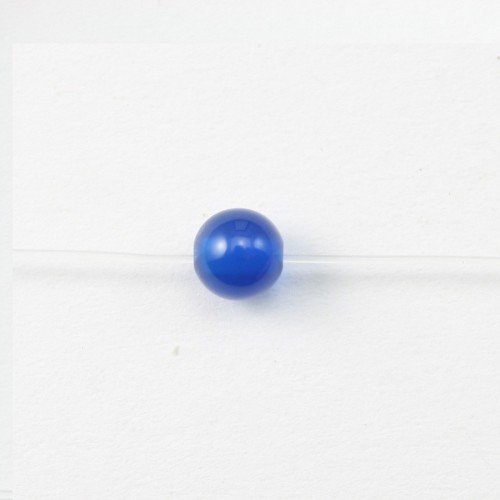 Agate teinte bleu round 4mm X 20pcs 