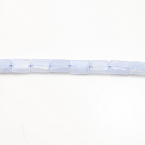 Blue Chalcedony Rectangle 8*12mm B x 40cm