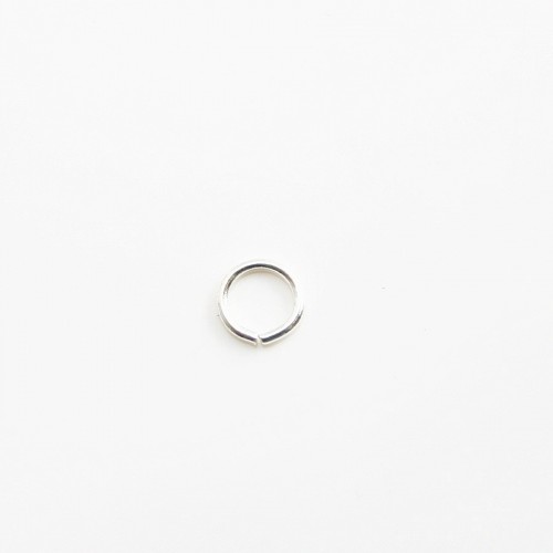 Anéis abertos prata 0,7x5mm x 100pcs