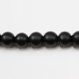 Onyx noir matte, ronde, 4mm x 40cm