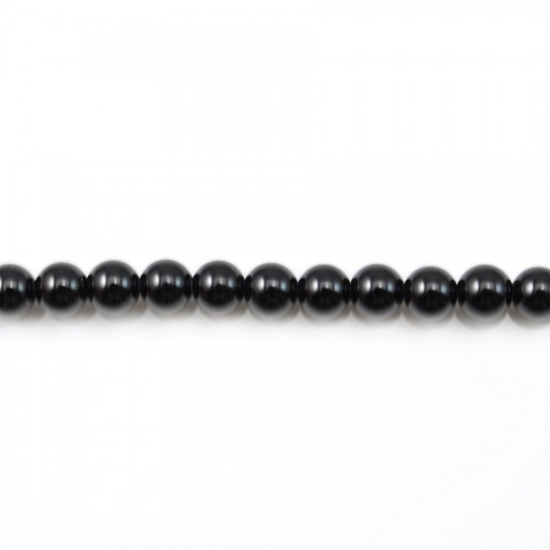 Onyx preto, redondo, 4mm x 38cm