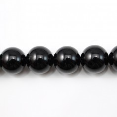 Ónix negro, redondo, 16mm x 40cm