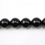 Onyx noir, ronde, 18mm x 40cm