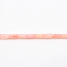 Bambú marino, tono rosa, tubo, 2x6mm x 40cm