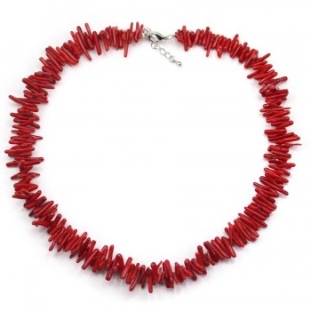 Collier simple  BAMBOO DE MER ROUGE tube