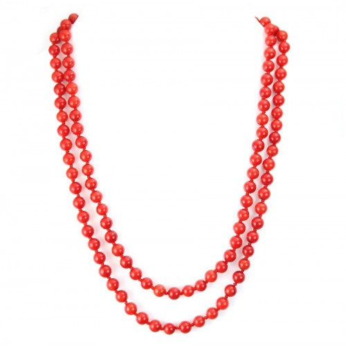 Red Tinted Bamboo Sea Necklace Ombeline