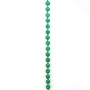 Necklace green agate round 8.5mm 130cm 
