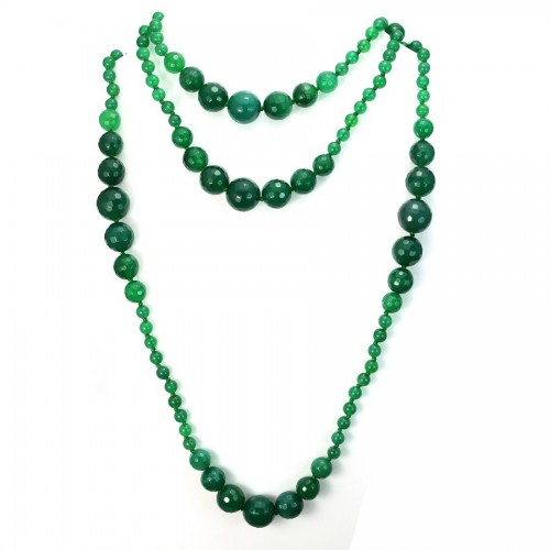 Halskette Achat grün 140cm