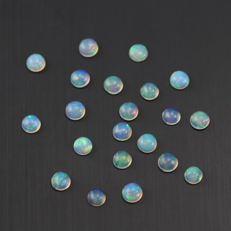Cabochon opal ethiopian round 4mm x 1pc