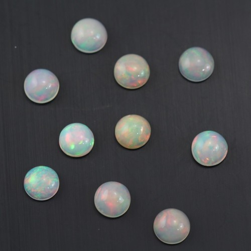 Cabochon opal ethiopian round 7mm x 1pc