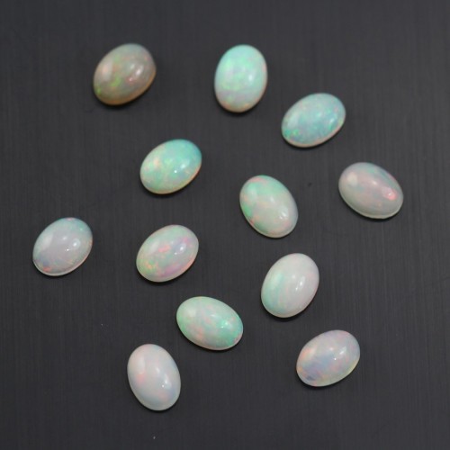 Cabochon ovale di opale etiope 5x7 mm x 1 pz