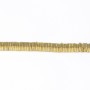 Lamela de oro cuadrada de hematita 1x2mm x 40cm