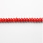 Bambou de mer teinté rouge en rondelle 2x4mm x 40pcs
