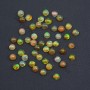 Ethiopian opal in cabochon, multicolored, in round shape, 4mm x 1pc