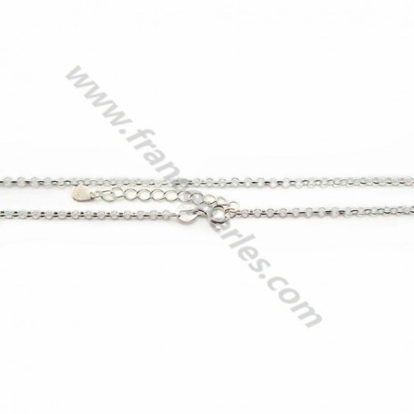 Jaseron links necklace sterling silver 925 2mm x 45cm