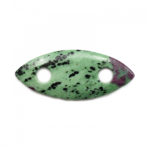 Pendentif Oval Ruby Zoisite 33X77mm
