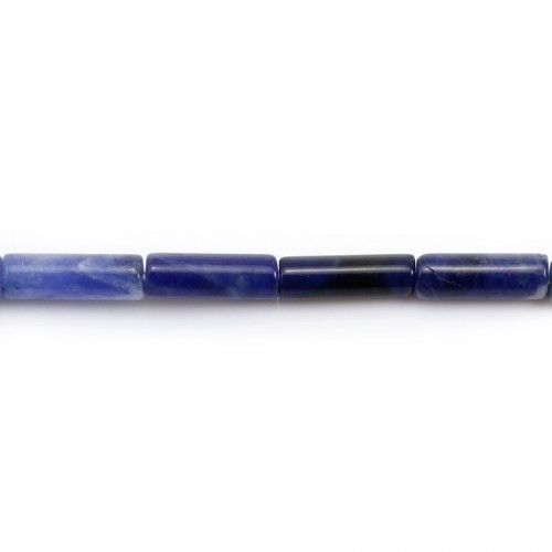 Sodalita, forma de tubo 4x13mm x 6pcs