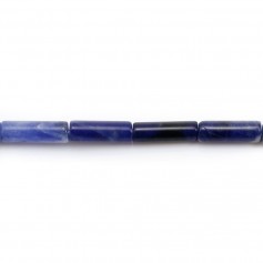Sodalite in the shape of a tube 4x13mm x 6pcs