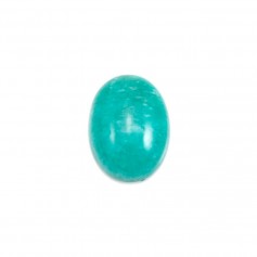 Amazonite cabochon from Peru, in oval shaped, 12x16mm x 1pc