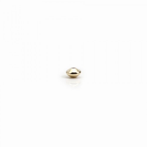 Perlina rotonda riempita d'oro 4.5x2.8mm x 2pcs