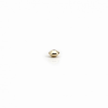 Perles rondelles en Gold Filled 4.5x2.5mm x 2pcs