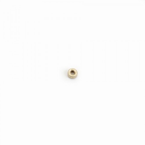 Perles rondelles brillante en Gold Filled 4*1.2mm x 2pcs