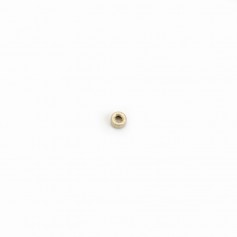 Shiny rondelle bead 4*2mm, in gold filled x 2pcs