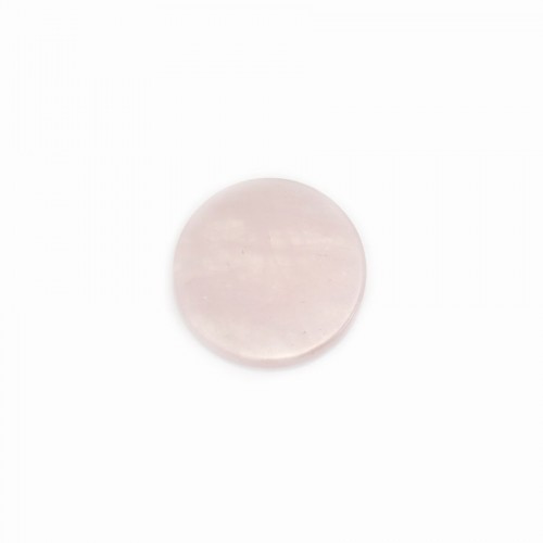 Cabochon Pink Quartz, rond plat 25mm x 1pc
