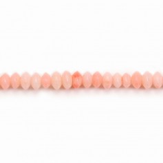 Sea bamboo, pink shade, roundel, 2x4mm x 40cm