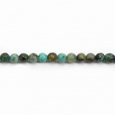 Round African turquoise 4mm x40cm