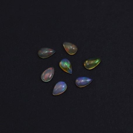 Cabochon opale ethiopian goutte 5x8mm x 1pc