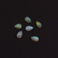 Ethiopian opal cabochon, in the shape of a drop 5x8mm x 1pc