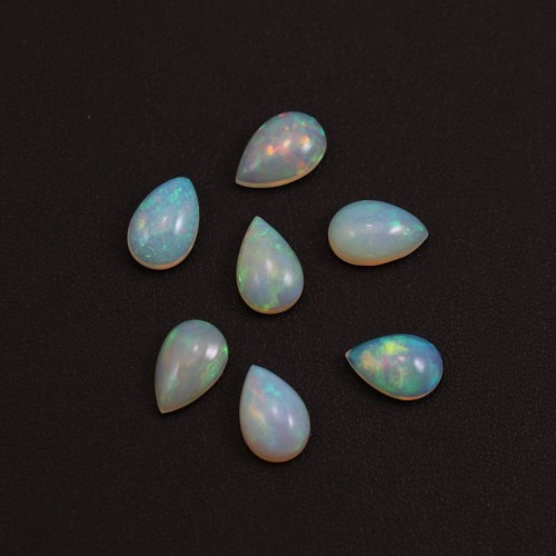 Ethiopian opal cabochon, in the shape of a drop 8x12mm x 1pc