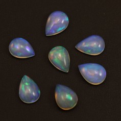 Ethiopian opal cabochon, in the shape of a drop 10*14mm x 1pc
