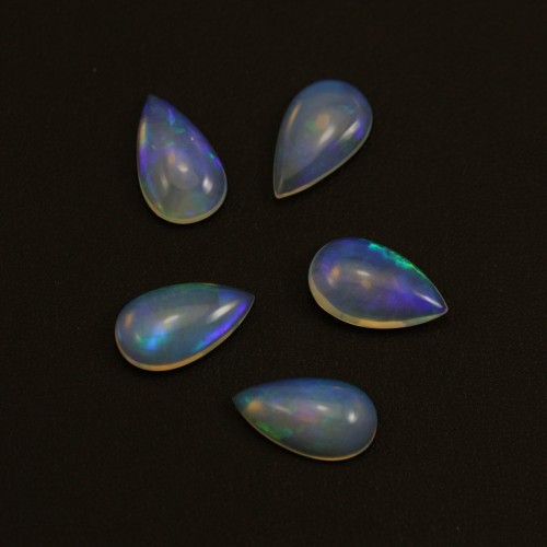 Cabochon opale ethiopian goutte 10*17mm x 1pc