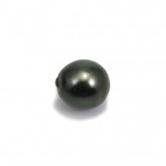 Perle de culture de Tahiti, semi-ronde, 12-13mm x 1pc