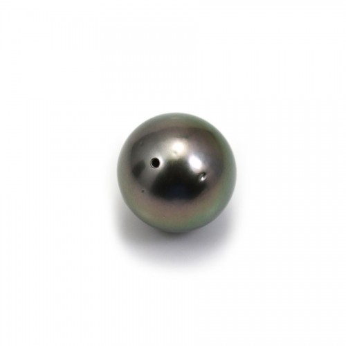 Perle de culture de Tahiti de forme ronde half percée 13.7mm x pc
