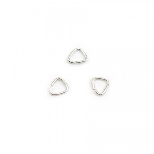 Offene dreieckige Ringe aus Silber 5x0,6mm x 20St