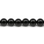 Agate Noire Ronde 8mm x 10 perles