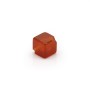Agate teinté, de couleur rouge, en forme de cube 8mm x 6pcs