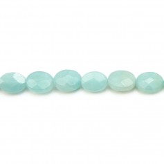 Amazonite faceted oval 6*8mm x 6pcs