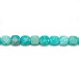 Amazonite blue, in the shape of a faceted square 6mm x 4 pcs