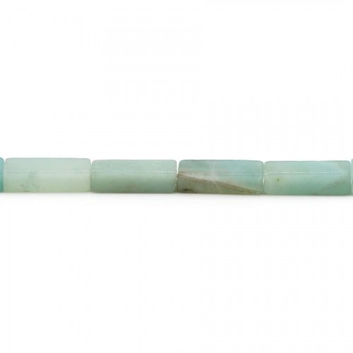 Amazonite blue, in the shape of a rectangle, size 4 * 13.5mm x 40cm