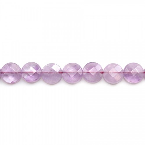 Clear Amethyst Faceted Oval 18*25mm x 40cm