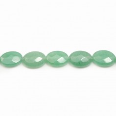 Aventurine faceted oval 10*14mm x 40cm