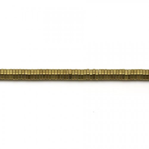 Ouro hematita, forma de porca tamanho 4x1mm x 40cm