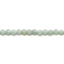 Jade nature de forme ronde facette 4mm x 14pcs