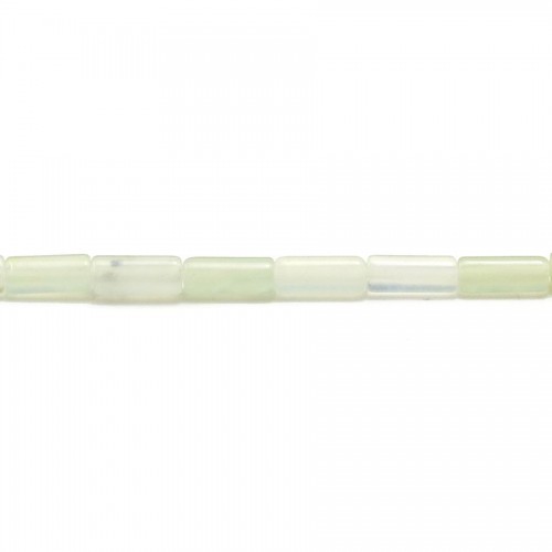 Nephrit-Jade, röhrenförmig, Größe 3.6 * 8mm x 39cm